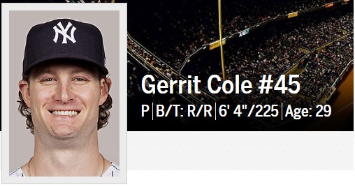 [사진] 뉴욕 양키스 홈페이지 캡처 