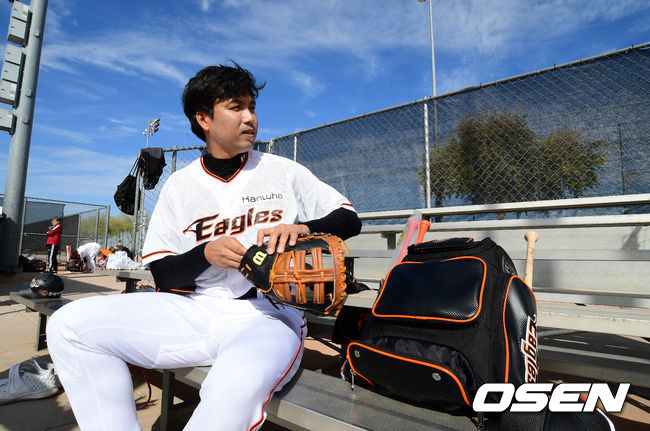 20일(한국시간) 한화 김문호가 훈련을 준비하고 있다. /jpnews@osen.co.kr