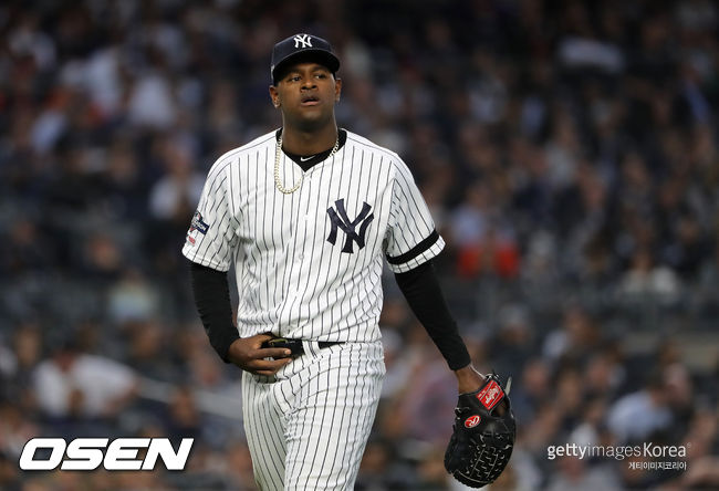 [사진] 뉴욕 양키스 루이스 세베리노. ⓒGettyimages(무단전재 및 재배포 금지)