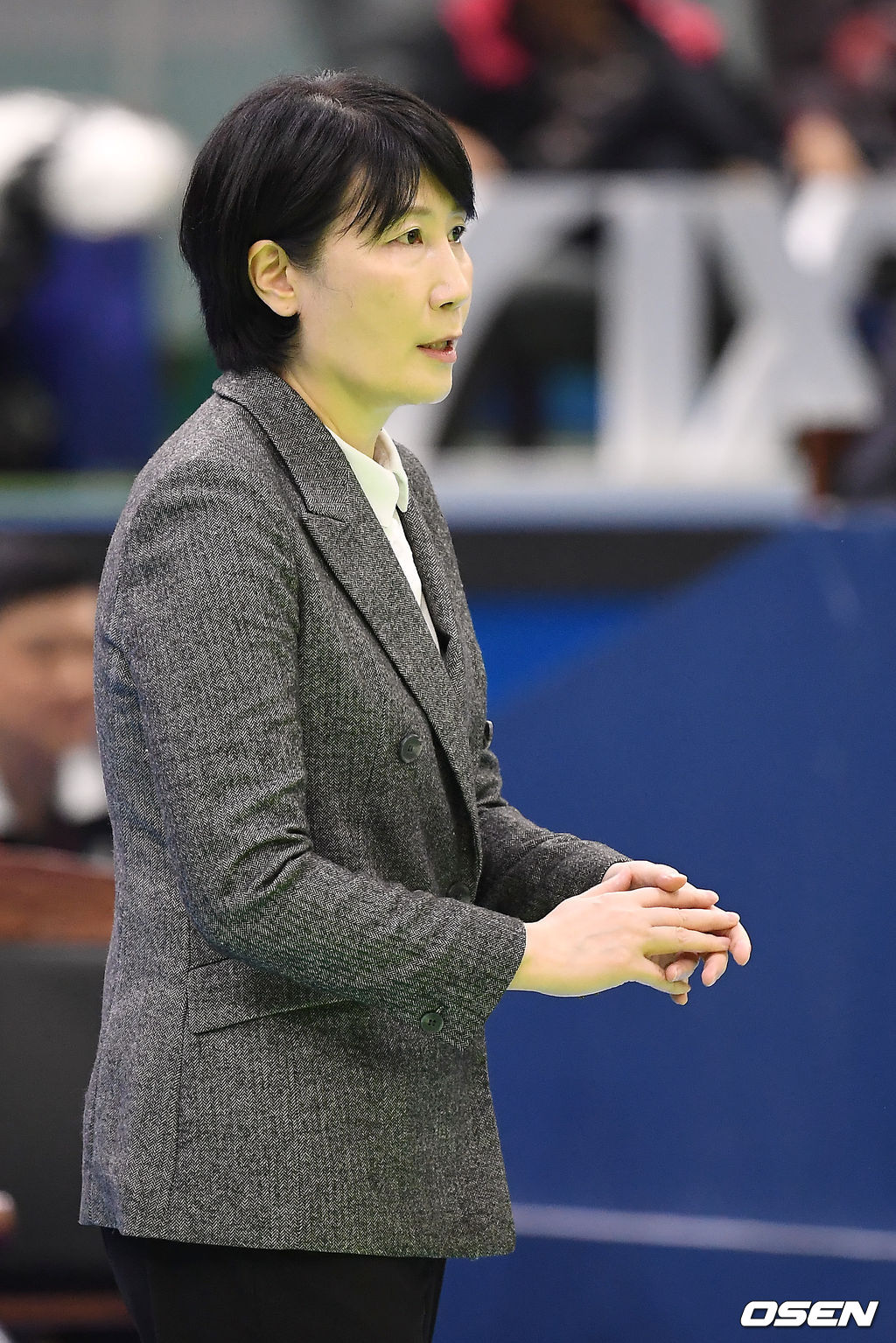 현대건설 이도희 감독이 선수들을 독려하고 있다. / youngrae@osen.co.kr