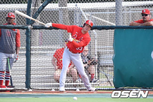 김광현이 타격훈련을 하고 있다.  /  soul1014@osen.co.kr