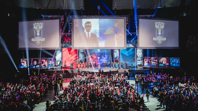 중국 상하이에서 열린 2017 롤드컵 4강전. /라이엇 게임즈 플리커.