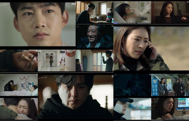 [사진=MBC 제공] '더 게임:0시를 향하여'에서 옥택연, 임주환이 숨 막히는 대결 구도를 선보였다.