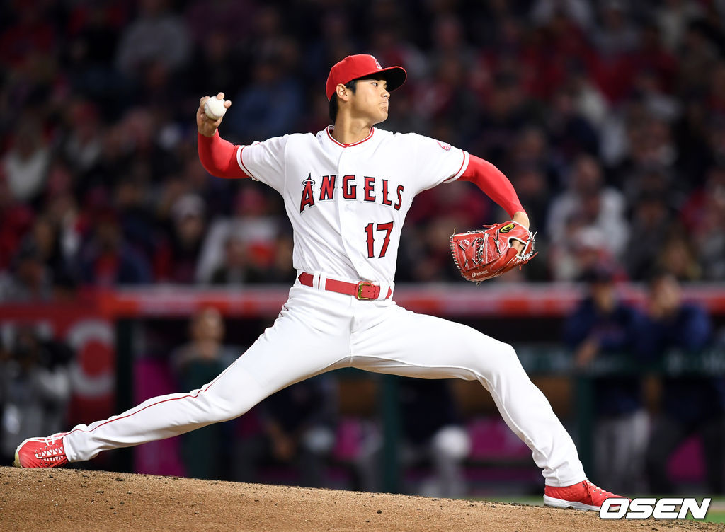 에인절스 오타니가 역투하고 있다. / youngrae@osen.co.kr