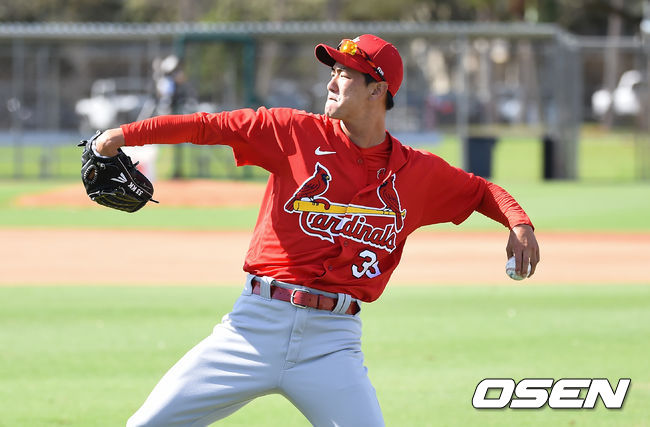 김광현이 캐치볼을 하고 있다.  /  soul1014@osen.co.kr