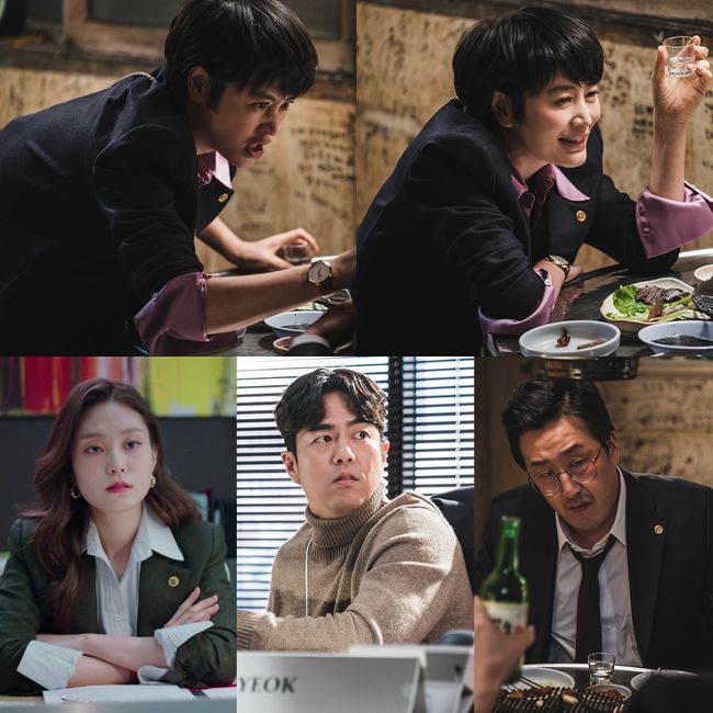 [사진=SBS 제공] '하이에나'에서 김혜수가 주지훈이 속한 로펌 송앤김에 입성한다. 