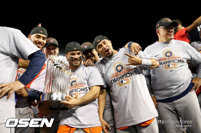 [사진] 2017년 월드시리즈 우승을 차지한 휴스턴 애스트로스. ⓒGettyimages(무단전재 및 재배포 금지)