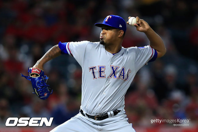 [사진] 텍사스 레인저스 요안데르 멘데스. ⓒGettyimages(무단전재 및 재배포 금지)