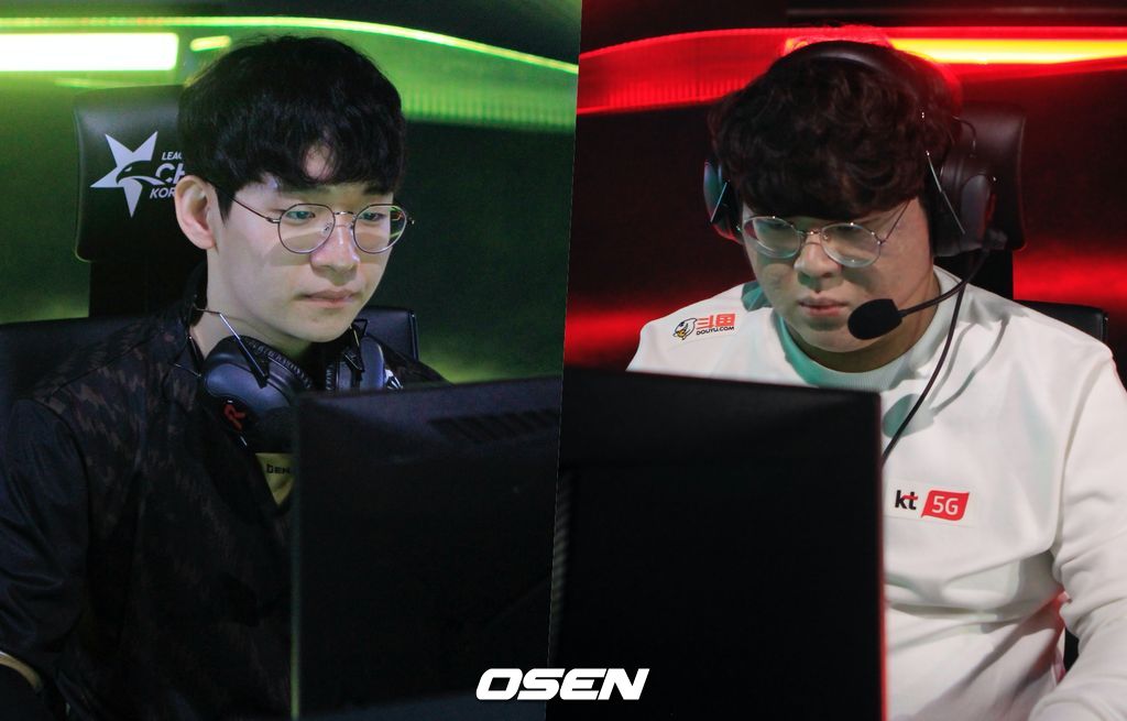 '라이프' 김정민(왼쪽)과 '투신' 박종익.