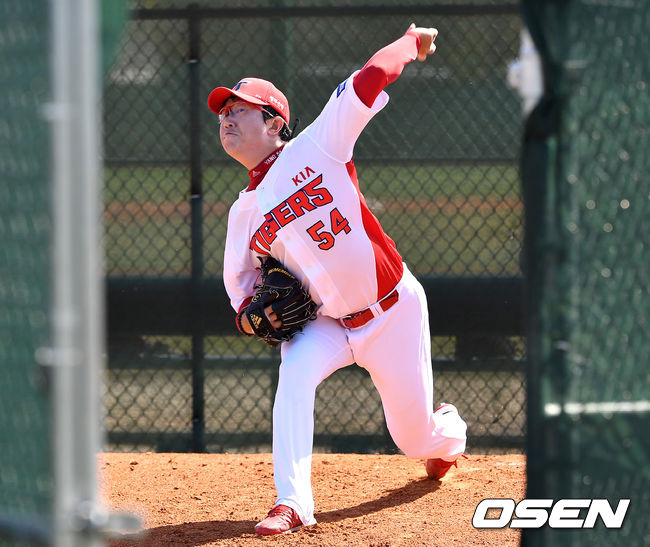 KIA 양현종이 불펜 피칭을 하고 있다. / dreamer@osen.co.kr