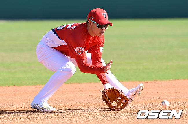 박찬호가 수비훈련을 하고 있다. / soul1014@osen.co.kr