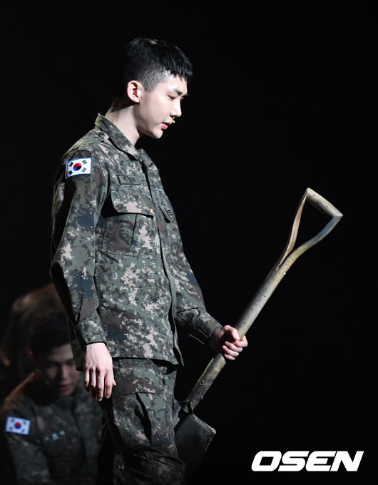 배우 조권이 주요 넘버 시연을 선보이고 있다. /jpnews@osen.co.kr