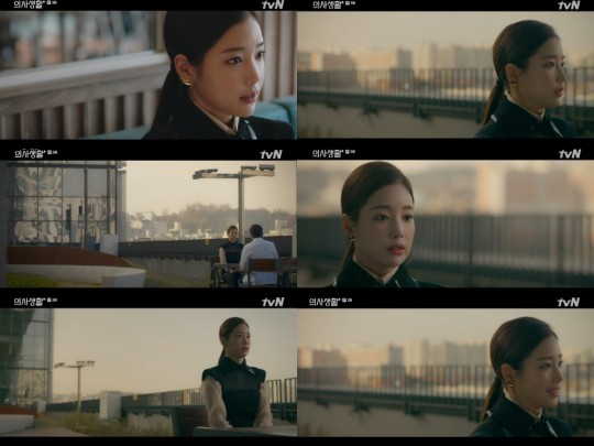 [사진=tvN 방송화면] 배우 기은세가 '슬기로운 의사생활'에 특별출연했다.