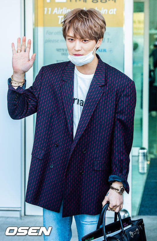 JYJ 김재중이 8일 오후 인천국제공항을 통해 아시아 투어 팬미팅 참석차 홍콩으로 출국하고 있다./ soul1014@osen.co.kr