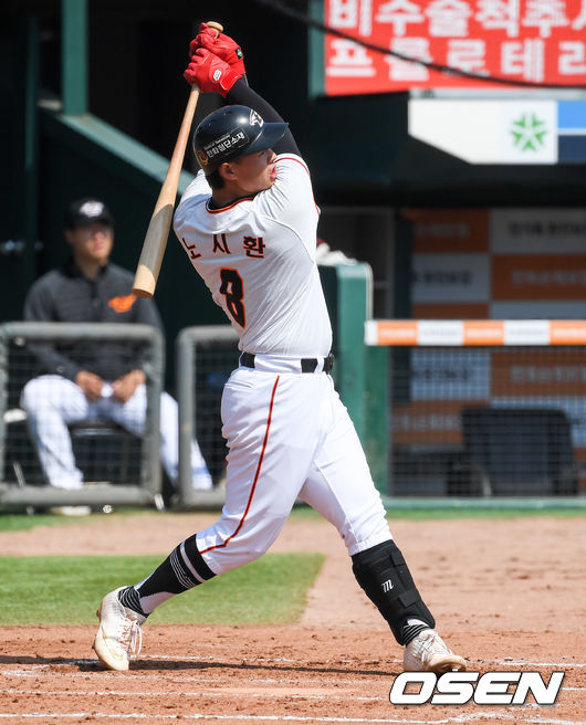 노시환이 타격을 하고 있다. /  soul1014@osen.co.kr