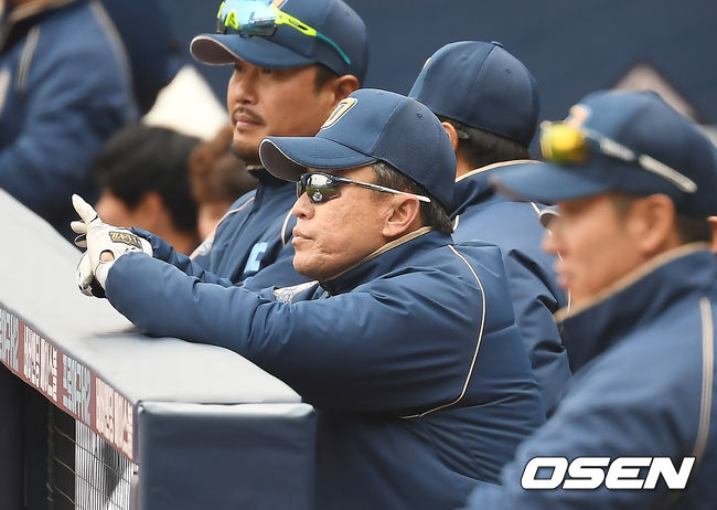 NC 이동욱 감독이 경기를 지켜보고 있다. /youngrae@osen.co.kr