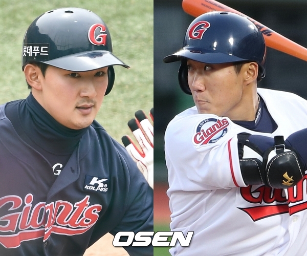 [사진] 김민수-추재현 / OSEN DB, 롯데 자이언츠 제공