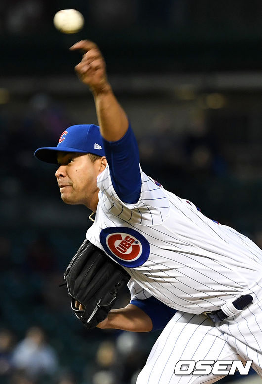 컵스 선발 호세 퀸타나가 힘차게 공을 뿌리고 있다. /dreamer@osen.co.kr
