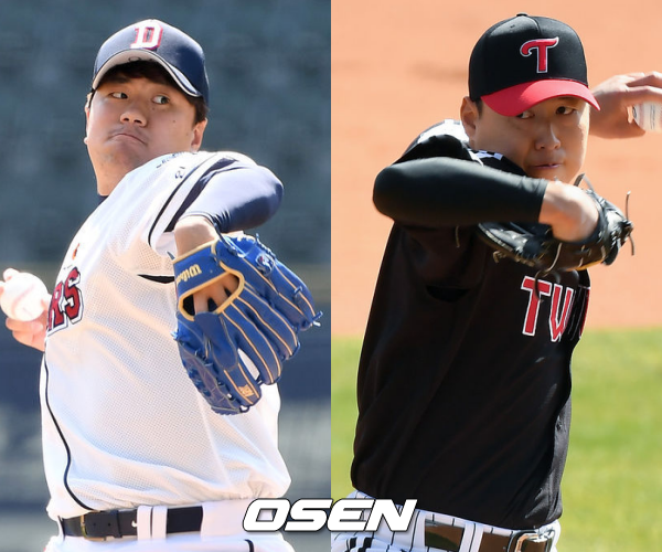 [사진] 이영하(좌)-차우찬(우)/ OSEN DB