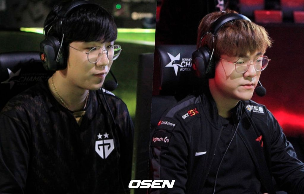 '룰러' 박재혁(왼쪽)과 '테디' 박진성.