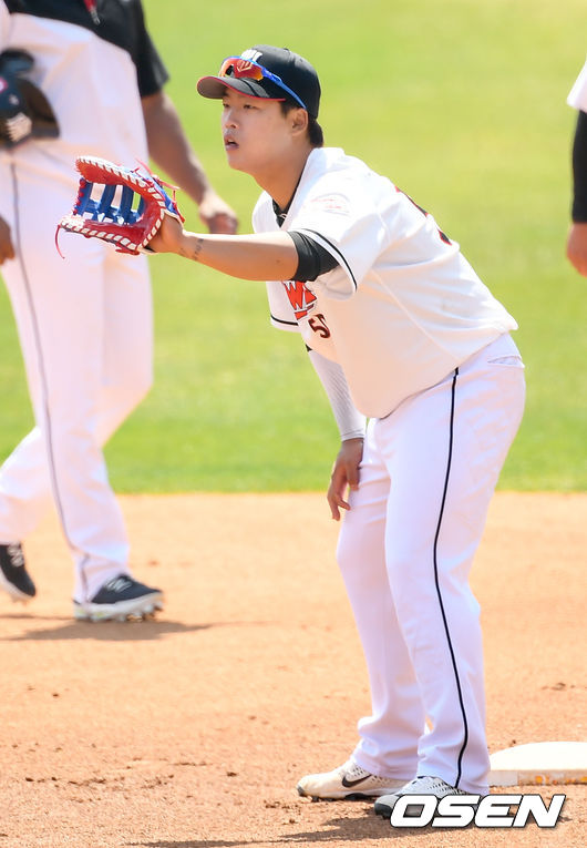 강백호가 수비훈련을 하고있다./ks0919@osen.co.kr