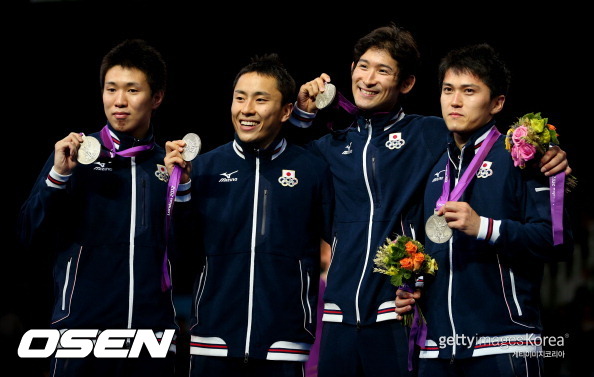 [사진] 오른쪽에서 두번째가 미야케 료. /ⓒGettyimages(무단전재 및 재배포 금지)