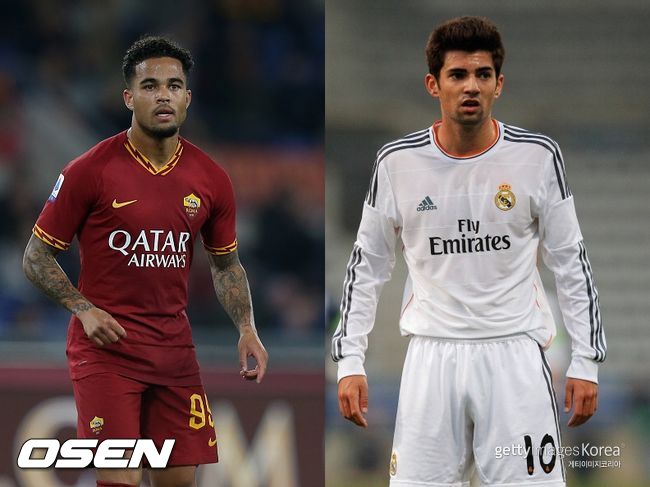 [사진] 저스틴 클루이베르트(왼쪽)와 엔조 지단 /ⓒGettyimages(무단전재 및 재배포 금지)