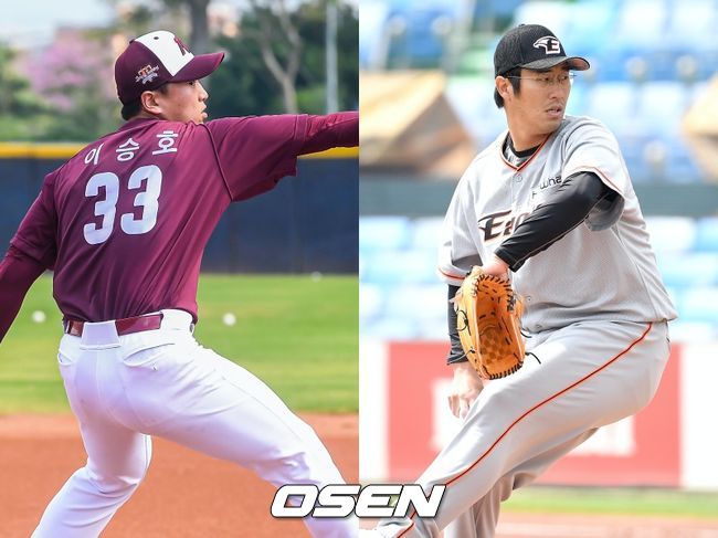 [사진] 키움 이승호(왼쪽), 한화 장민재 / OSNE DB
