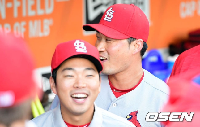 [사진] 세인트루이스 시절 오승환과 구기환씨 /OSEN DB