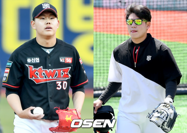 [사진] 소형준(좌)-강현우(우) / OSEN DB