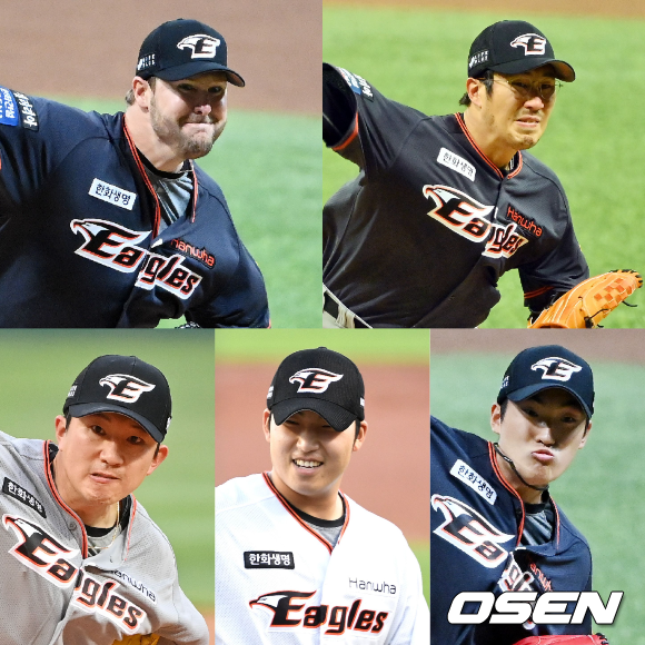 [사진] 서폴드-장민재-김이환-김민우-장시환(왼쪽 위부터 시계방향으로) /OSEN DB