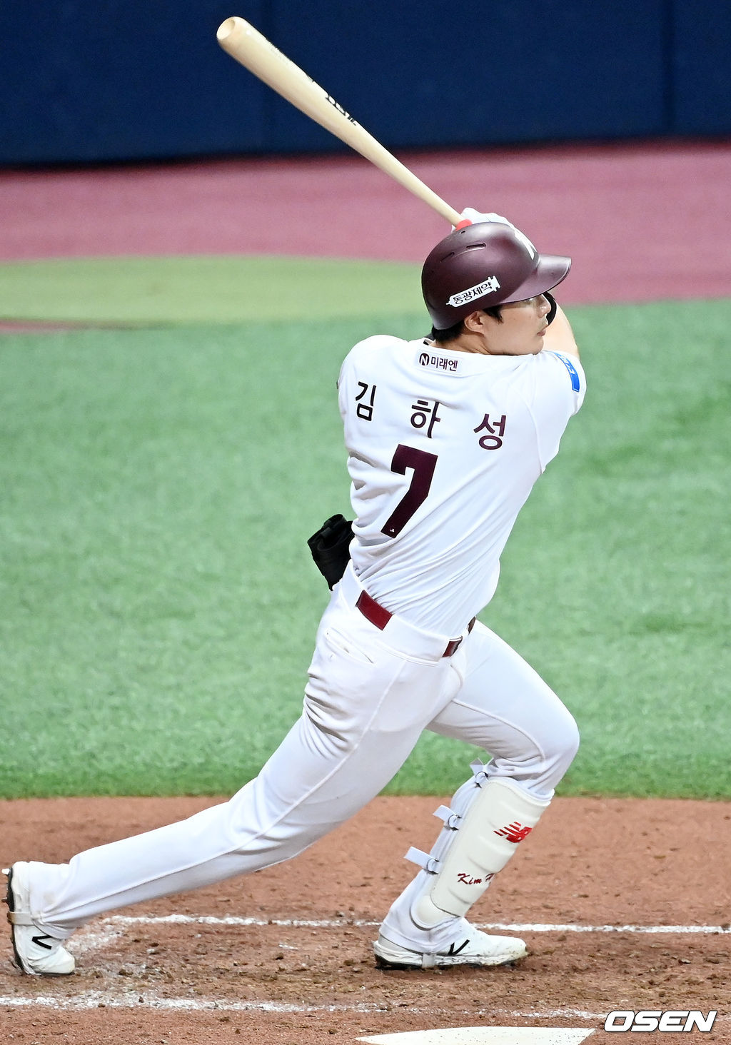 5회말 2사 주자 1,2루 키움 김하성이 중견수 오른쪽 1타점 적시타를 날리고 있다./ rumi@osen.co.kr