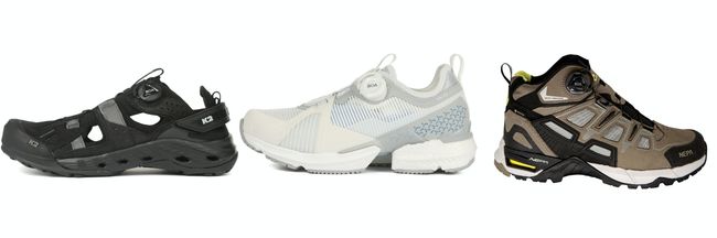 왼쪽부터 K2코리아 ‘바이슨’, 아이더 ‘스텔스’, 네파 ‘체레토 고어텍스’. 