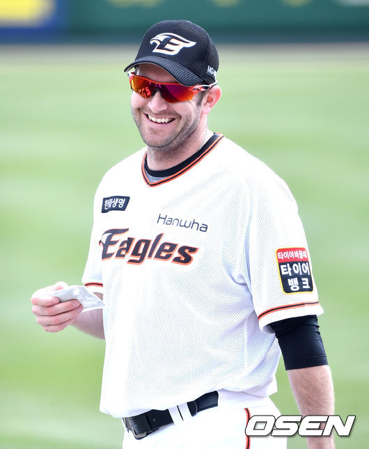 한화 호잉이 미소짓고 있다. / dreamer@osen.co.kr