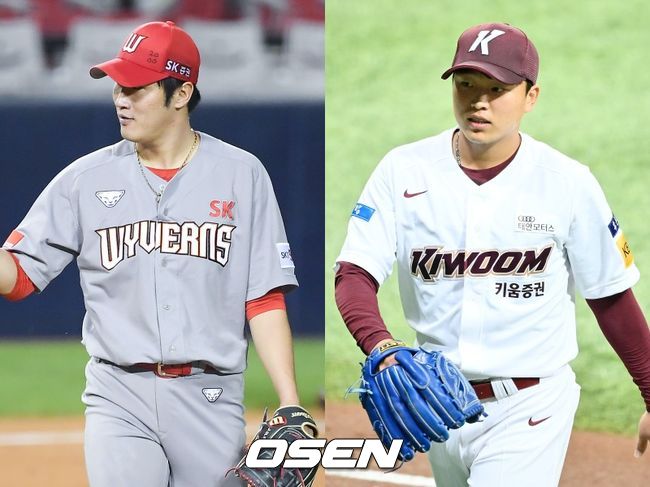 [사진] SK 박종훈(왼쪽), 키움 이승호 / OSEN DB