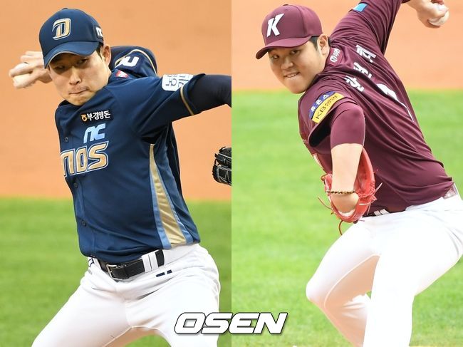 [사진] NC 이재학(왼쪽), 키움 한현희 / OSEN DB