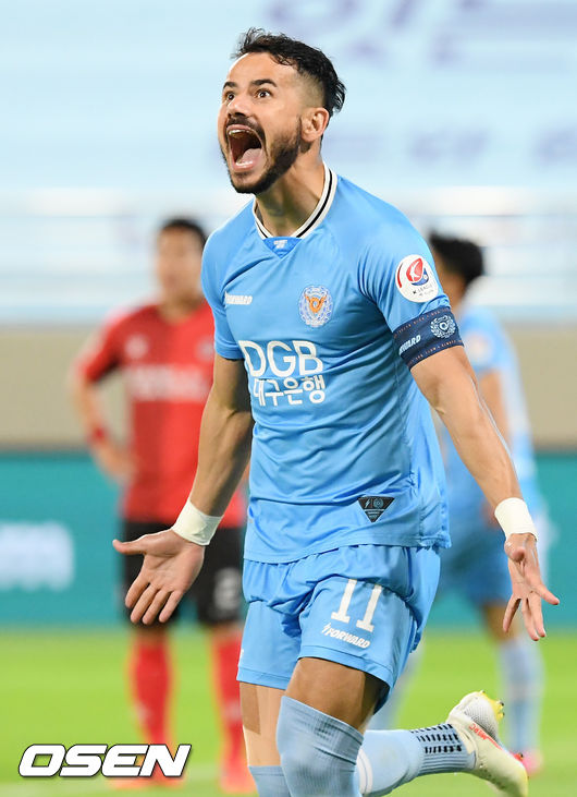 후반 대구 세징야가 선제골에 성공한 후 기뻐하고 있다. / rumi@osen.co.kr