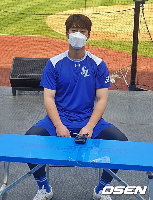 인터뷰하는 이학주 /what@osen.co.kr