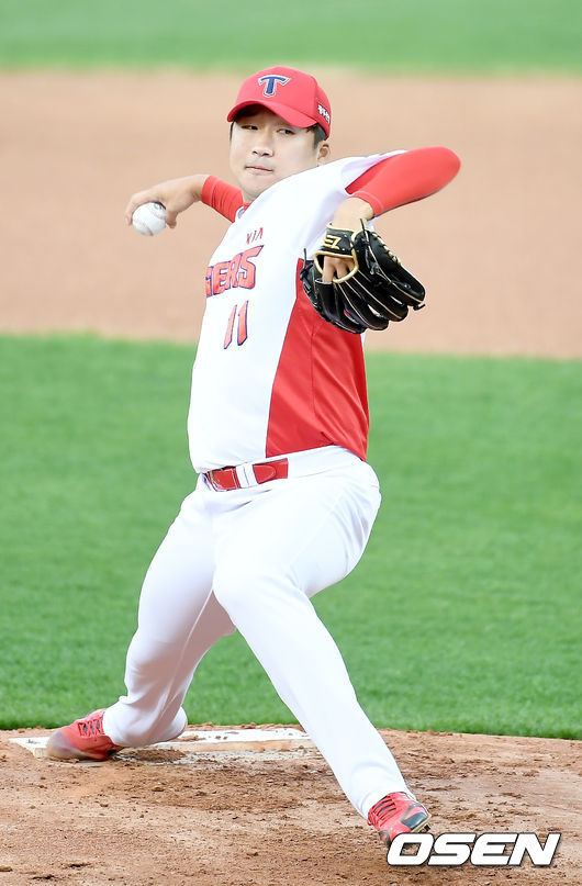 1회초 KIA 이민우가 역투하고 있다. /youngrae@osen.co.kr