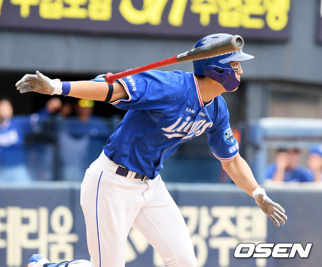 3회초 1사 1,2루에서 삼성 구자욱이 1타점 적시타를 날리고 있다. /jpnews@osen.co.kr