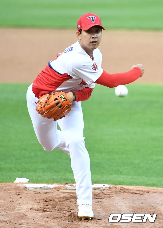 KIA 선발 임기영이 힘차게 공을 뿌리고 있다. / dreamer@osen.co.kr