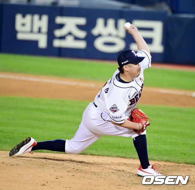 7회초 두산 유희관이 역투하고 있다. /jpnews@osen.co.kr