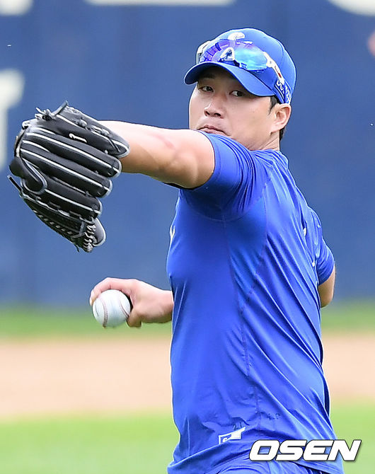 삼성 오승환이 훈련을 하고 있다. /cej@osen.co.kr