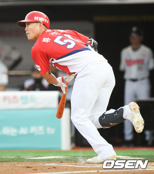 11일 오후 수원KT위즈파크에서 KBO리그 KT 위즈와 KIA 타이거즈의 경기가 진행됐다. 2회초 2사 1루 KIA 류지혁이 안타를 날리고 있다 / soul1014@osen.co.kr