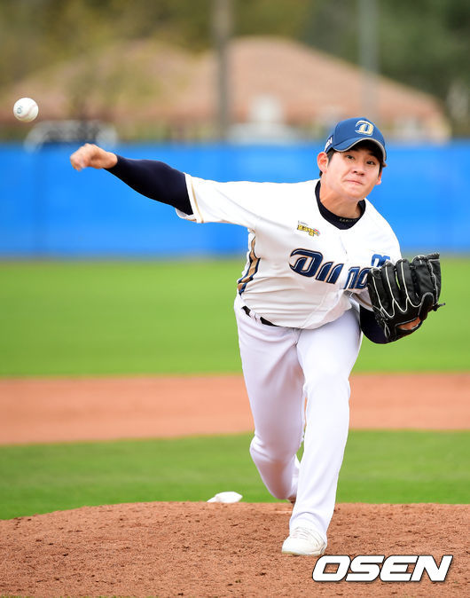 NC 김진호가 역투하고 있다. /jpnews@osen.co.kr