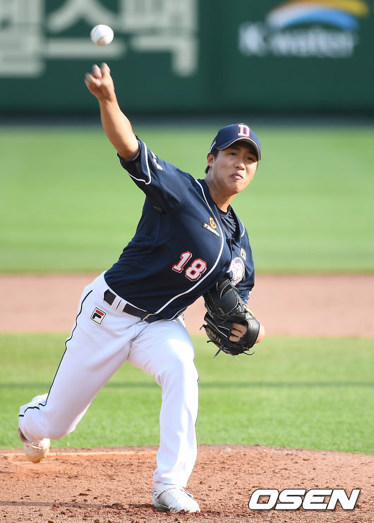 1회말 두산 박종기가 역투하고 있다. /youngrae@osen.co.kr 