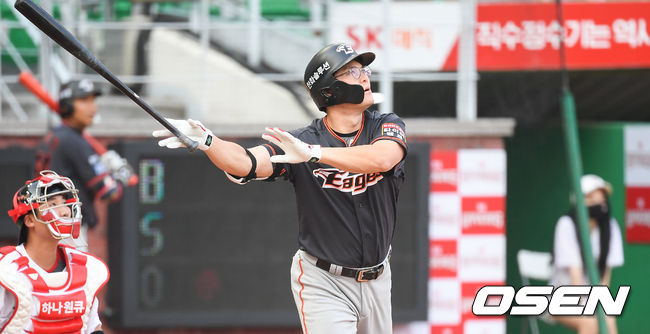 4회초 1사 1,2루 한화 이성열이 선취 3점 홈런을 날리고 있다. 시즌 2호. /   soul1014@osen.co.kr