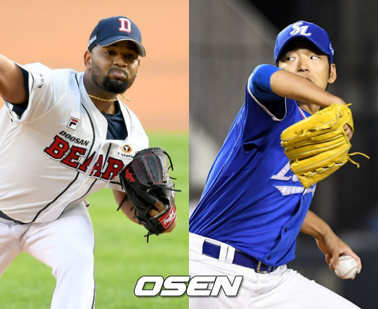 [사진] 알칸타라(좌)-백정현(우) / OSEN DB