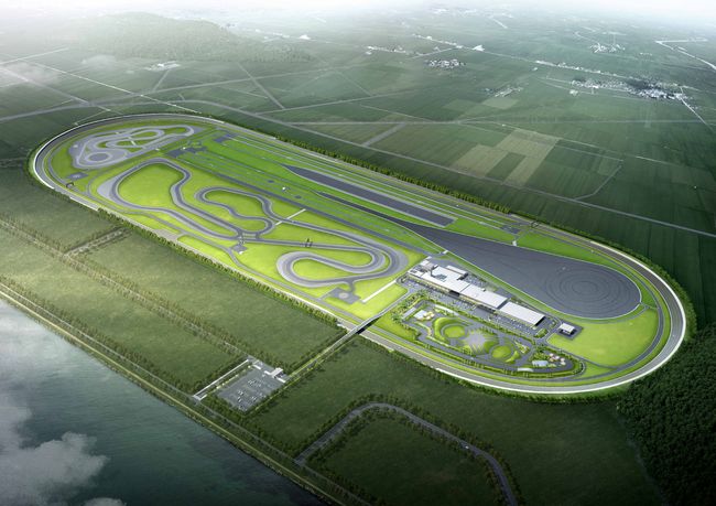 한국타이어앤테크놀로지 태안 주행시험장 조감도. 