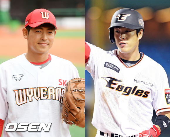 [사진] 이태양-노수광 /OSEN DB, 한화 이글스 제공